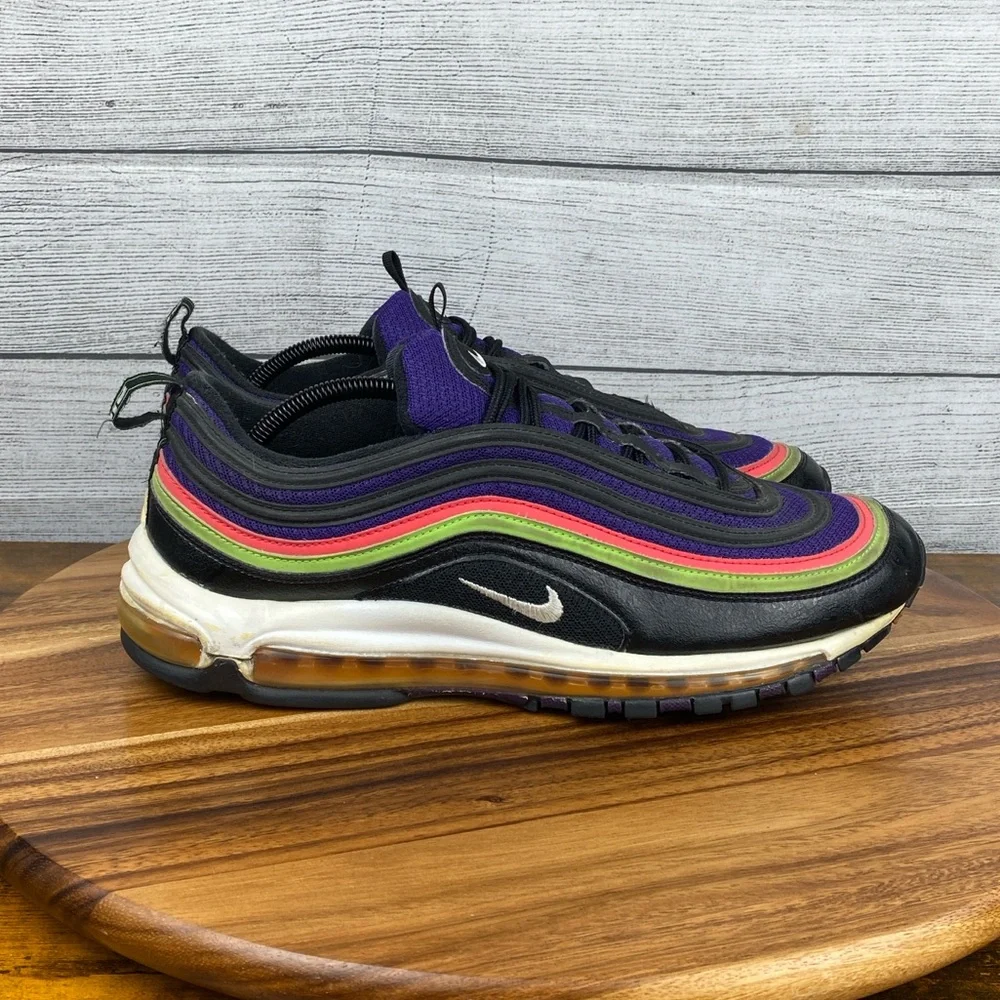 Nike Air Max 97 Joker Black Purple Men’s Shoes CU4890-001 Sneaker Size 12 - Picture 4 of 12